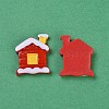 Christmas Theme Resin Cabochons CRES-X0010-17-2