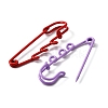Spray Painted Iron Safety Pins Brooch Findings FIND-CJC0012-016-2