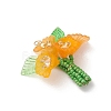 Glass Seed Beaded Pendants PALLOY-MZ01155-02-3