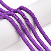Handmade Polymer Clay Bead Strands CLAY-T002-6mm-54-2