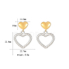 Stainless Steel Heart Pendant Earrings for Women LS0335-1