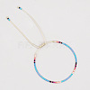 Bohemian Style Glass Seed Beads Braided Beads Bracelets for Women MZ6690-12-1