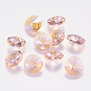 Faceted Glass Rhinestone Charms X-RGLA-F049-8mm-223PS-1