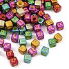 Opaque Acrylic Beads OACR-H052-03B-1