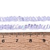 Electroplate Transparent Glass Beads Strands EGLA-Q139-01A-A23-4