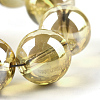 Electroplate Glass Beads Strands X-EGLA-Q062-6mm-A10-4