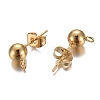 304 Stainless Steel Stud Earring Findings X-STAS-P148-07G-B-2