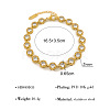 304 Stainless Steel Pave Clear Cubic Zirconia Link Chain Bracelets for Women WG860D3-02-1