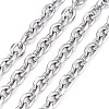 Tarnish Resistant 304 Stainless Steel Cable Chains CHS-P007-27P-05-1