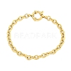 304 Stainless Steel Cable Chain Bracelets for Women BJEW-Q344-05G-1