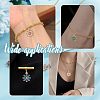 10Pcs 5 Colors Rack Plating Brass Micro Pave Cubic Zirconia Charms ZIRC-HY0001-03-5