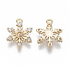 Brass Micro Pave Cubic Zirconia Peg Bails Charms X-KK-S348-505-NF-2