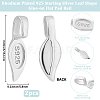 2Pcs 925 Sterling Silver Glue-on Flat Pad Bails STER-BBC0009-30-2