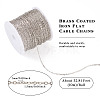 Brass Coated Iron Flat Cable Chains CH-TAC0007-01P-4