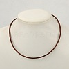 Cowhide Leather Necklace Making AJEW-JW00001-05-2