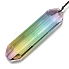 Glass Rectangle Hanging Suncatchers HJEW-P018-C03-2