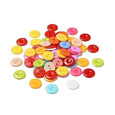 Acrylic Sewing Buttons for Costume Design X-BUTT-E087-B-M-1