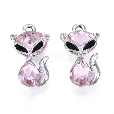 UV Plating Alloy Enamel Pendants ENAM-N058-02B-1