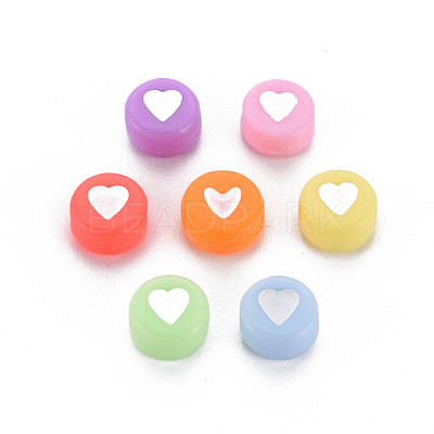 Opaque Acrylic Beads X-MACR-T027-01-1