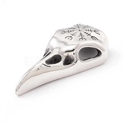 Tibetan Style 304 Stainless Steel Pendants STAS-P305-34AS-1