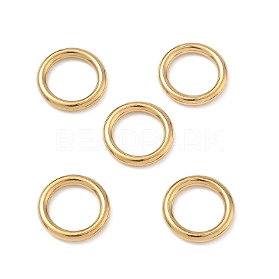 Ion Plating(IP) 304 Stainless Steel Closed Jump Rings STAS-G393-06G-02-1