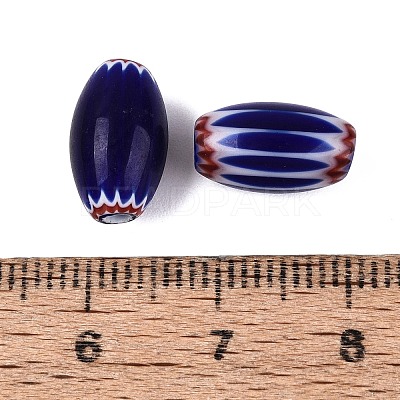 Handmade Millefiori Glass Barrel Beads LA-N002-03C-1