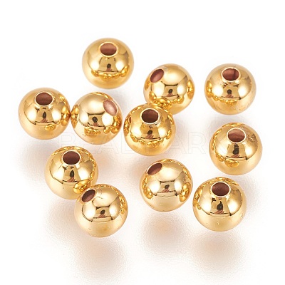 Brass Beads KK-E759-4mm-08G-1