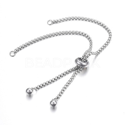Tarnish Resistant Adjustable 304 Stainless Steel Bracelet Making STAS-F183-10P-1