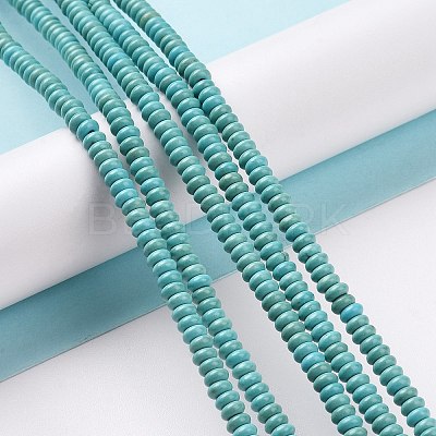Synthetic Turquoise Bead Strands G-P286-05-4mm-01-1