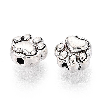 Tibetan Style Alloy Beads TIBE-N013-05AS-1