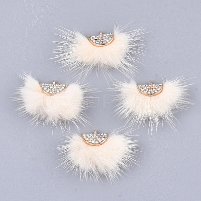 Faux Mink Fur Tassel Pendant Decorations FIND-T040-06-1