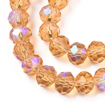 Electroplate Glass Beads Strands EGLA-A034-T10mm-L23-1