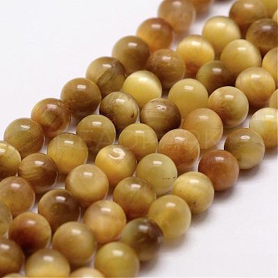 Natural Tiger Eye Bead Strands G-D840-54-8mm-03-1