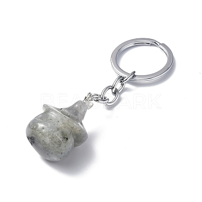 Natural Labradorite Keychains KEYC-P011-04P-09-1