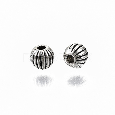 Tibetan Style Alloy Beads TIBEB-N005-30AS-NR-1