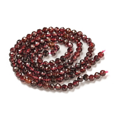 Natural Garnet Beads Strands LS-G-I341-09C-1