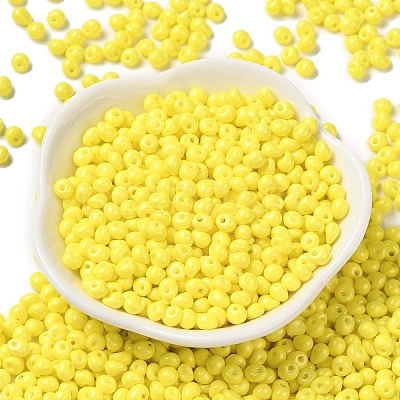 6/0 Opaque Baking Paint Glass Seed Beads X1-SEED-M012-02A-24-1