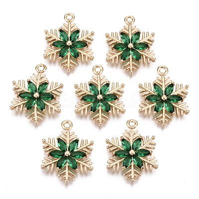Christmas Brass Glass Pendants KK-R111-009-A01-1