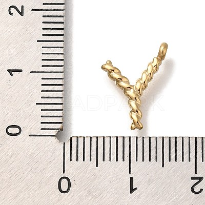 PVD Vacuum Plating 304 Stainless Steel Pendants STAS-S148-28G-Y-1