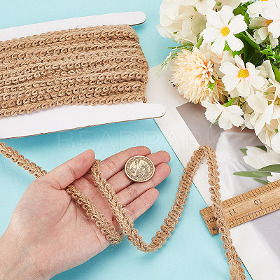 10M Braided Burlap Ribbon OCOR-GO0001-16E-1