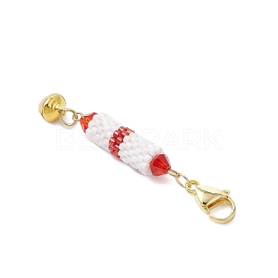 3Pcs Glass Pendant Decorations HJEW-MZ00359-1