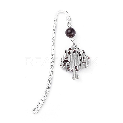 Tibetan Style Alloy Bookmarks AJEW-JK00158-05-1