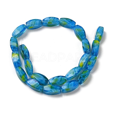 Handmade Milleflori Glass Beads Strands EGLA-P053-04A-01-1