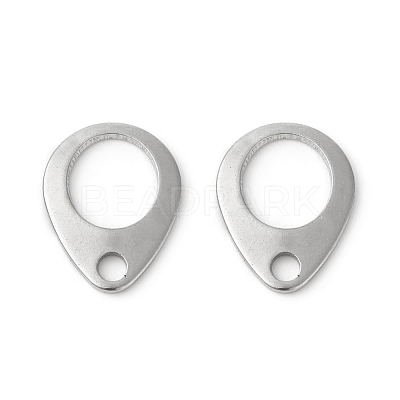 Non-Tarnish 201 Stainless Steel Chain Tabs X-STAS-F192-029P-1