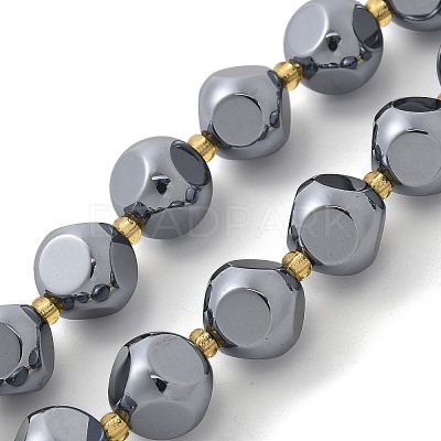 Terahertz Stone Round Beads Strands G-R002-01B-1