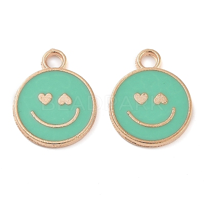 Alloy Enamel Pendants PALLOY-S192-04G-1