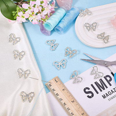12Pcs 1-Hole Alloy Glass Shank Buttons BUTT-CA0001-35-1