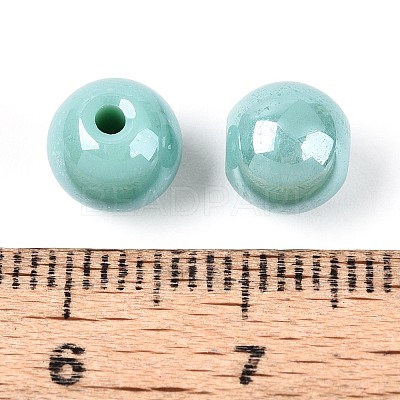 Electroplate Round Glass Beads Strands EGLA-T029-07E-1