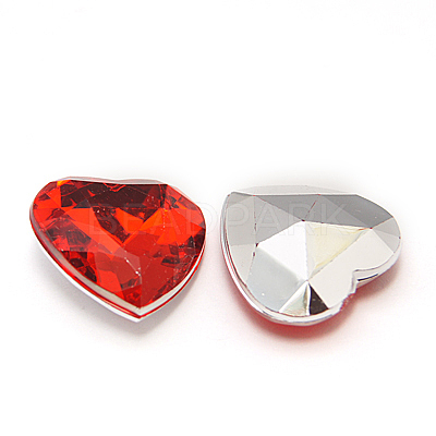 Imitation Taiwan Acrylic Rhinestone Cabochons GACR-A018-18x18mm-M-1
