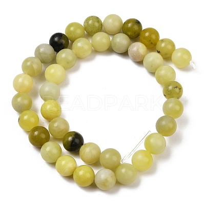 Natural Lemon Jade Beads Strands G-F591-27-10mm-1